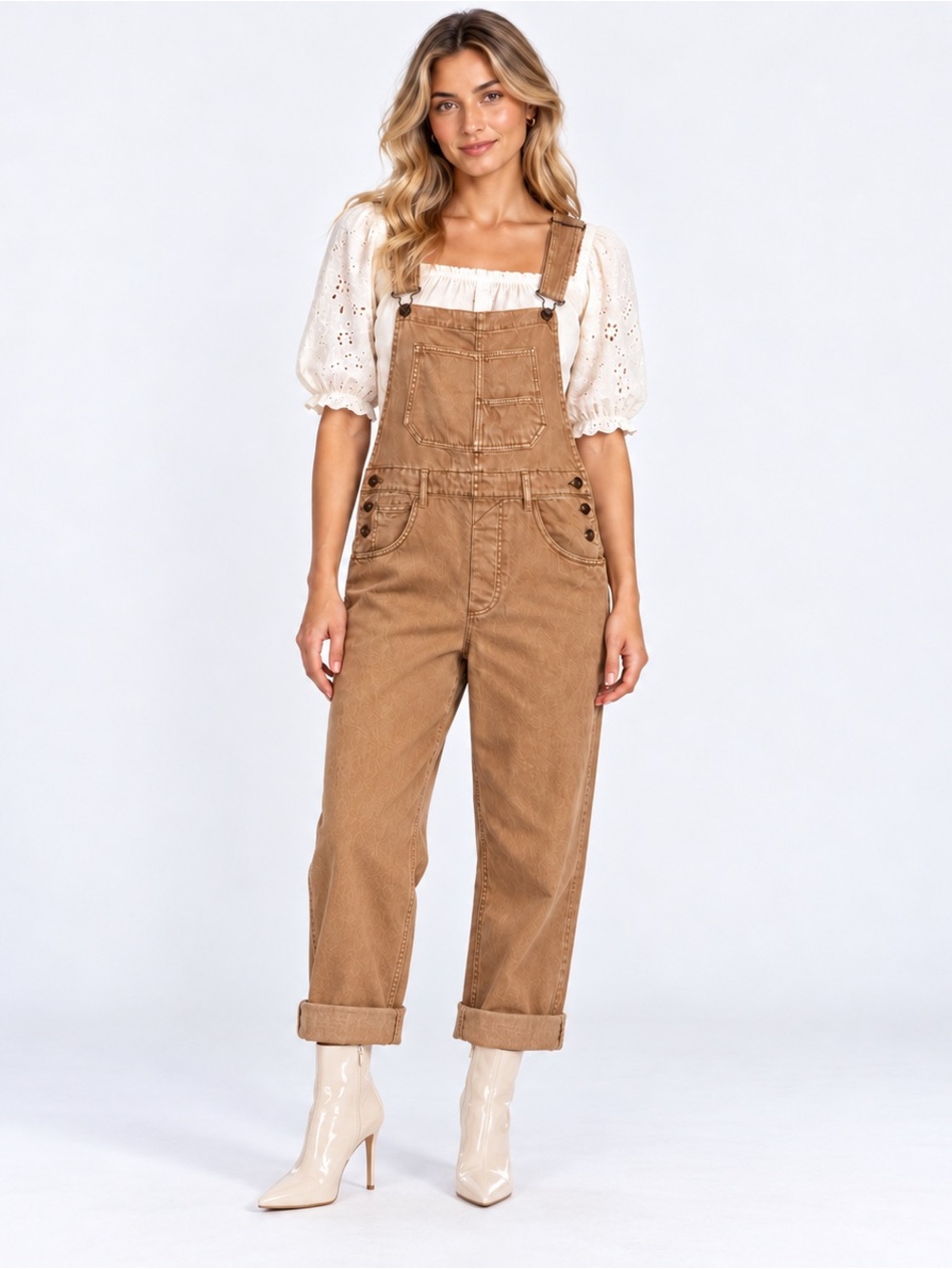 Free People We The Free Ziggy Denim Overalls Size Small